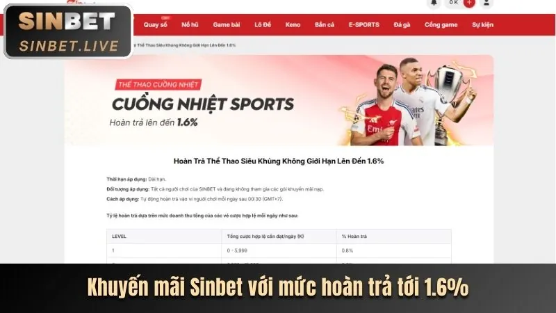 Các lựa chọn cá cược thể thao đa dạng tại vn6 nhà cái
